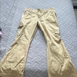 Women's Tan Cargo Jeans
